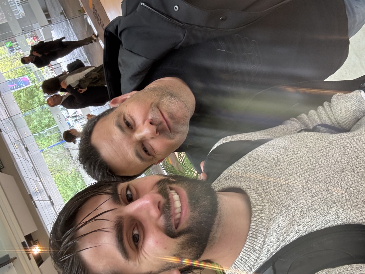 Con el empresario José Elías